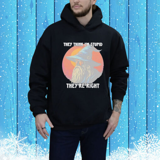 They Think Im Stupid Theyre Right Hoodie Shirt