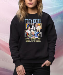 Toby Keith 63rd Anniversary 1961-2024 Thank You For The Memories TShirt