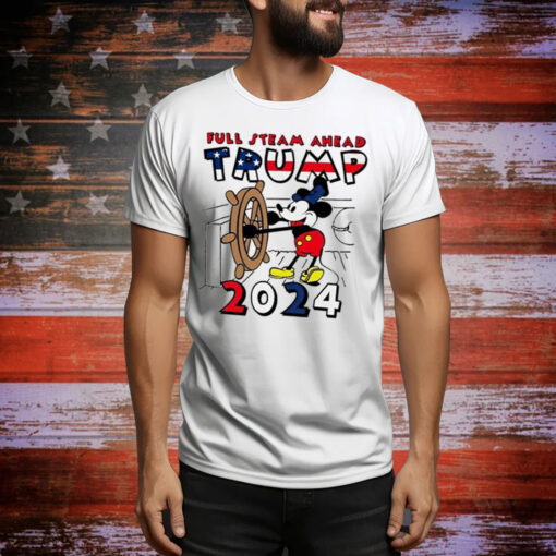 Trump 2024 Full Steam Ahead Mickey Hoodie Shirts