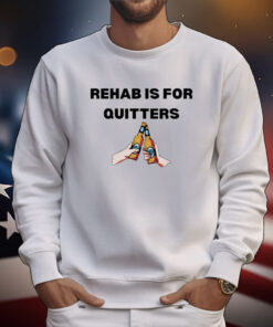 Unethical Threads Rehab Is For Quitters Drinking Hoodie TShirts