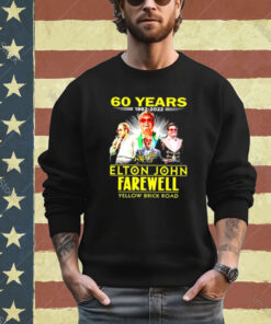 60 Years 1962 2022 Elton John Farewell Yellow Brick Road Signature Shirt