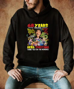 Akira Toriyama 68 Years 1955-2024 Thank You For The Memories Hoodie