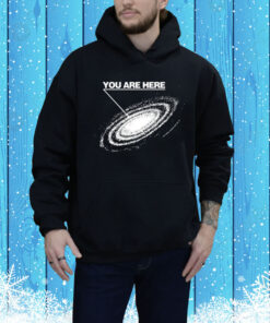 80'S 'You Are Here' Galaxy Hoodie Shirt