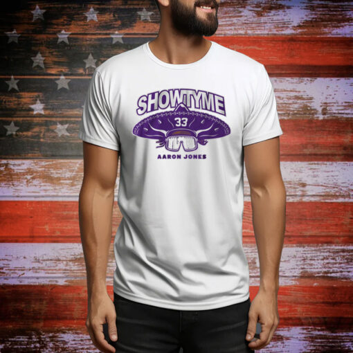 Aaron Jones: Showtyme Minnesota Hoodie Shirts