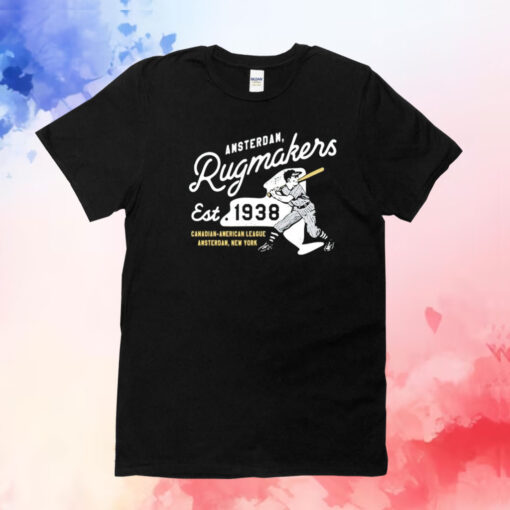 Amsterdam Rugmakers New York Vintage Defunct Baseball Teams T-Shirt