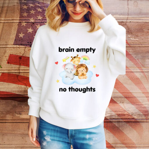 Brain Empty No Thoughts t-shirt