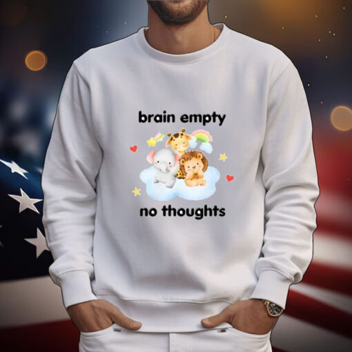 Brain Empty No Thoughts t-shirt