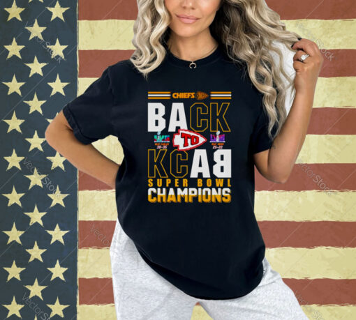 Chiefs Kingdom back to back Super Bowl Champions shirt