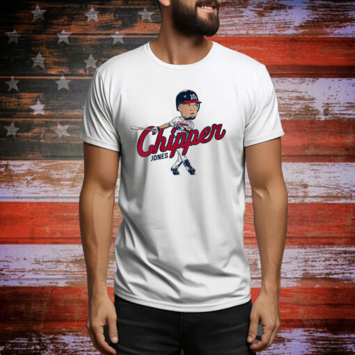 Chipper Jones: Caricature Hoodie Tee Shirts