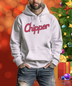 Chipper Jones: Team Name Text Hoodie Shirt