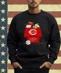 Cincinnati Reds Snoopy And Woodstock The Peanuts Baseball Shirt