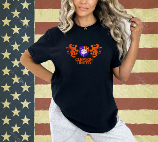 Clemson Tigers Logo Soccer Crest 2024 T-shirt