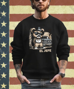 EL JEFE Hip Hop Teddy Bear Lowrider Shirt Chicano Cholo Shirt