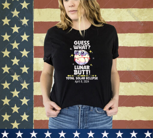 Guess What Lunar Butt Kawaii Eclipse Solar Glasses 2024 Fun Shirt