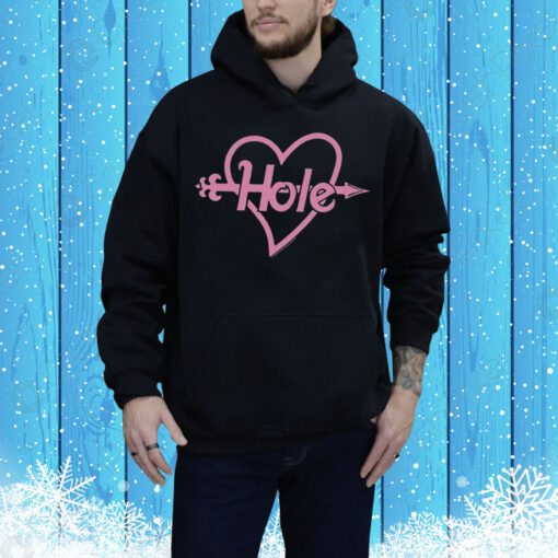 Heart Arrowed Hole Eye Hoodie Shirt