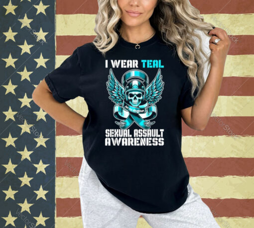 I wear Wear Teal for my daughter Sexual Awareness Month T-Shirt