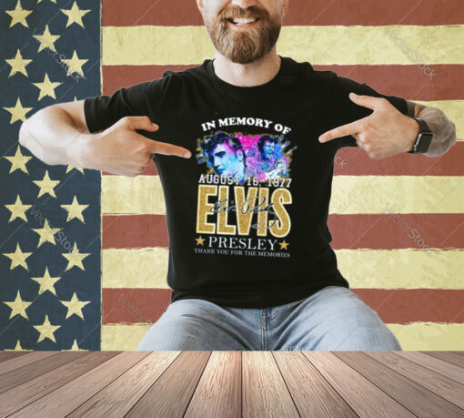 In Memories Of Elvis King Of Rock And Roll T-Shirt