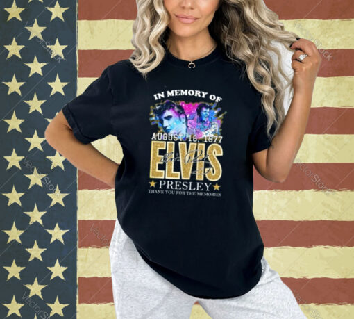 In Memories Of Elvis King Of Rock And Roll T-Shirt