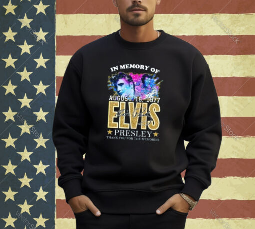 In Memories Of Elvis King Of Rock And Roll T-Shirt