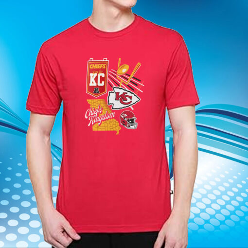 Kansas City Chiefs Fanatics Branded Split Zone T-Shirt