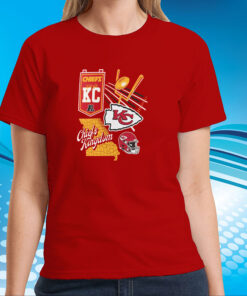 Kansas City Chiefs Fanatics Branded Split Zone T-Shirts