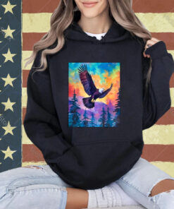 Majestic Eagle Silhouette Freedom's Colors T-Shirt