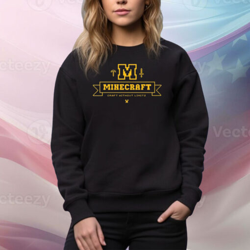 Minecraft Craft Without Limits Hoodie Tee Shirt