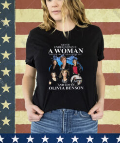 Never Underestimate A Woman Who Is A Fan Of Law And Order Svu And Loves Olivia Benson Shirt