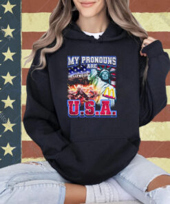 Nsfw My Pronouns Are U.S.A. T-Shirt