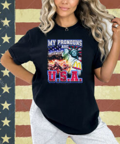 Nsfw My Pronouns Are U.S.A. T-Shirt