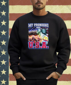 Nsfw My Pronouns Are U.S.A. T-Shirt