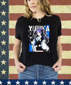 Official Hayase Yuuka Blue Archive Holding Gun shirt