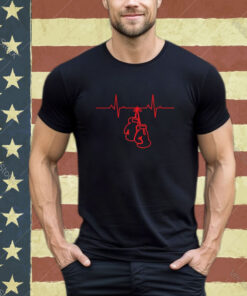 Official Heartbeat Boxing Gloves Boxer’s Present Workout shirt