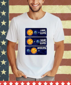 Official Lunar Eclipse Solar Eclipse Apocalypse Scientific Phenomena 2024 shirt