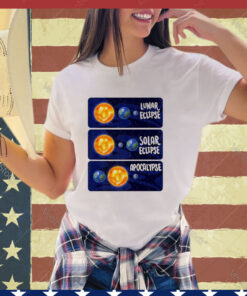 Official Lunar Eclipse Solar Eclipse Apocalypse Scientific Phenomena 2024 shirt