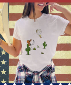 Official Peanuts Snoopy & Woodstock Western Portrait Women’s shirt