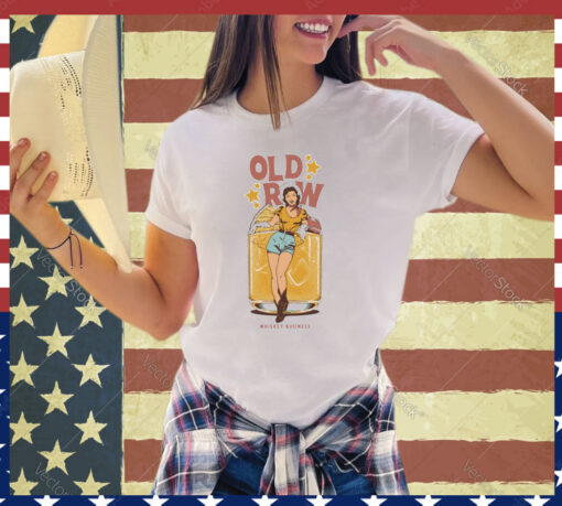 Official Whiskey Business Old Row Girl And Goblet shirt