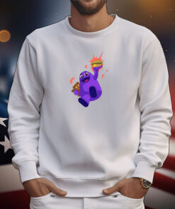 Purple Shake Hamburger Tee Shirts