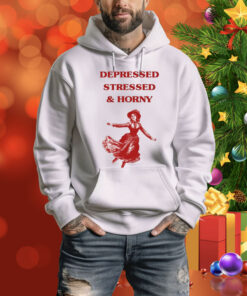 Sunfloweralley Depressed Stressed And Horny Hoodie Shirt