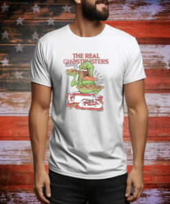 The Real Ghostbusters Slimer Eats Pizza Hoodie Shirts