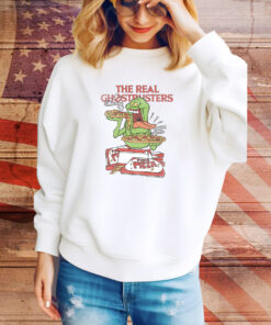 The Real Ghostbusters Slimer Eats Pizza Hoodie Tee Shirts