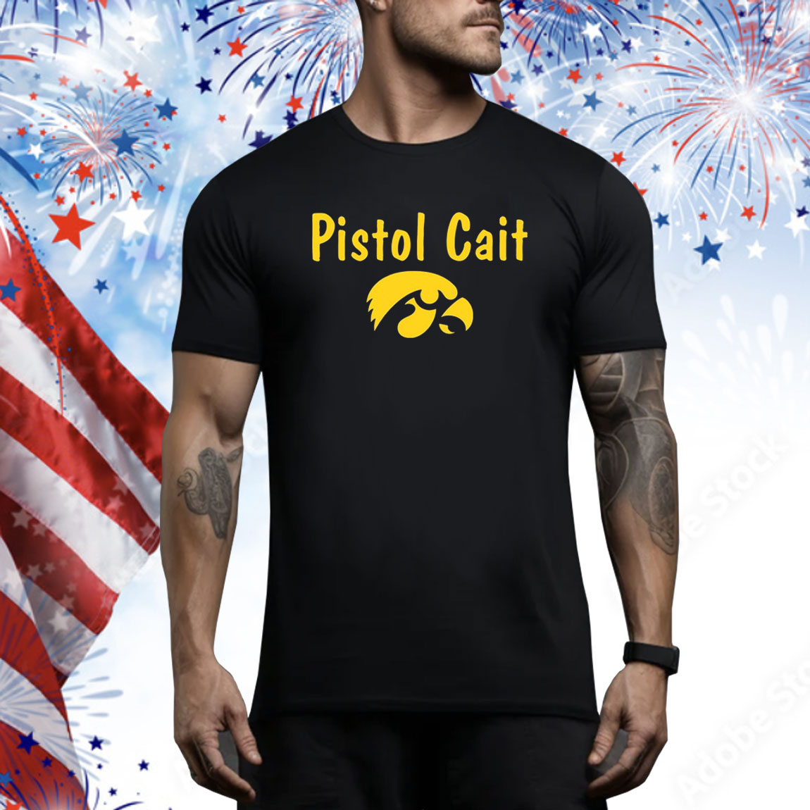 University Of Iowa Pistol Cait Hoodie Shirts