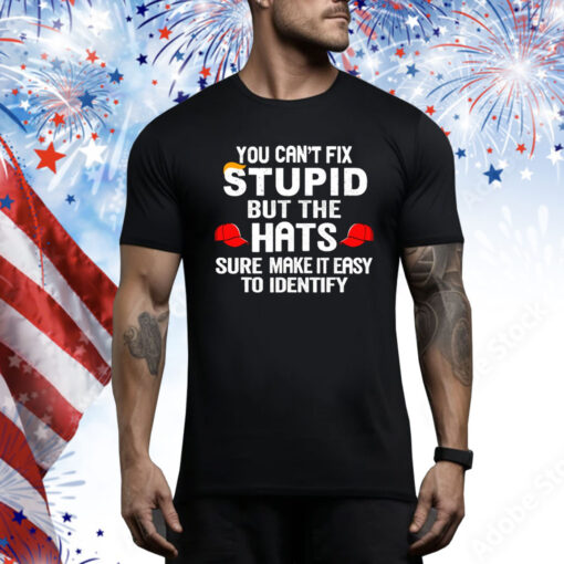 You Can’t Fix Stupid But The Hats Make It Easy To Identify Hoodie TShirt