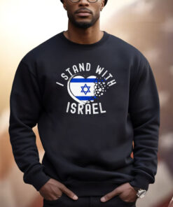 I Support Israel I Stand With Israel Heart Israeli Flag Shirt