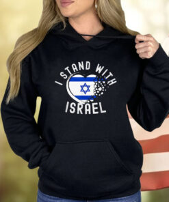I Support Israel I Stand With Israel Heart Israeli Flag Shirt