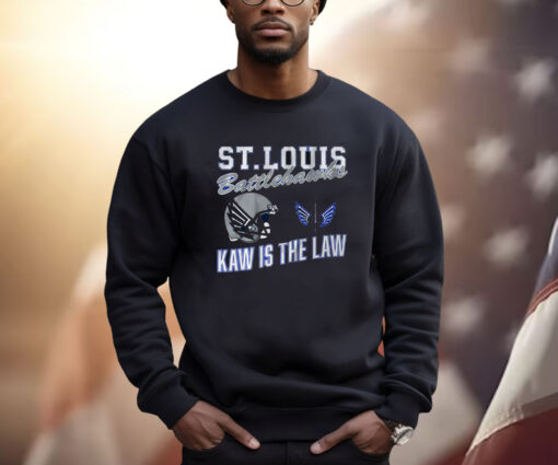 St. Louis Battlehawks Retro Kaw Is The Law Shirt