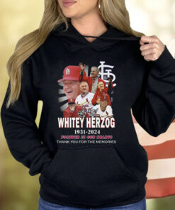 Whitey Herzog 1931-2024 Forever In Our Hearts Thank You For The Memories Shirt