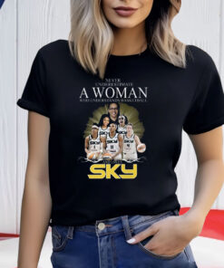 Never Underestimate A Woman Who Understands Basketball And Loves Chicago Sky Shirt