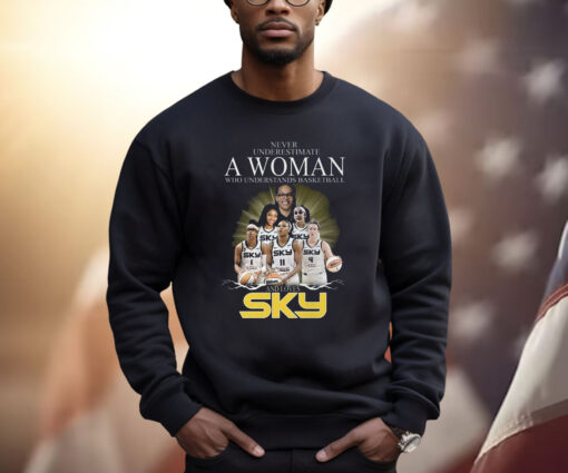 Never Underestimate A Woman Who Understands Basketball And Loves Chicago Sky Shirt