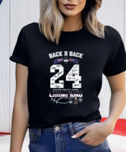 Uconn Huskies Back 2 Back 2024 National Champions Shirt